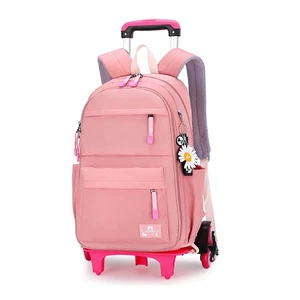Rolling Backpack,Backpack with Wheels,Kids Roller Backpack for Girls Boys Tra... - Picture 1 of 7