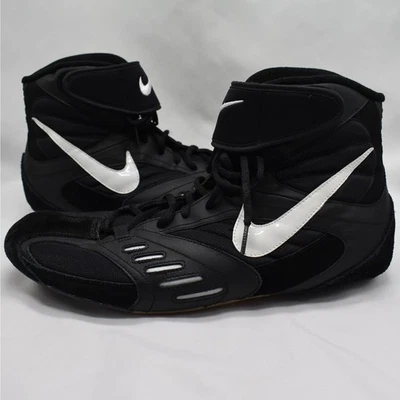 Zapato con cordones vintage Nike SideSweep negro boxeo/lucha libre/artes marciales talla 13 Foto 1 de 4