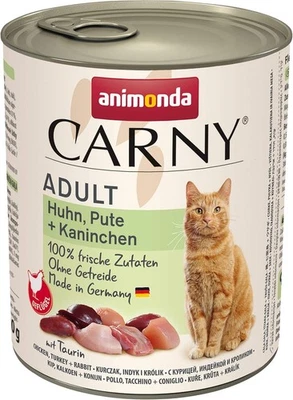 animonda Carny Katzen Nassfutter Huhn + Pute + Kaninchen (6 x 800g), getreidefre - Bild 1 von 4