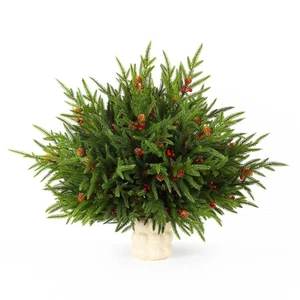 Alupssuc 24PCS 17" Artificial Pine Branches Christmas Decorations, Fake Cedar... - Picture 1 of 8