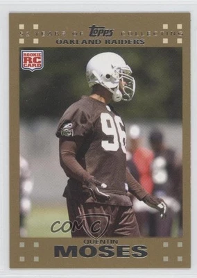 2007 Topps Gold /52 Quentin Moses #357 Rookie RC - Image 1 of 2
