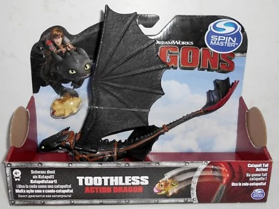 Spin Master DreamWorks Dragons: TOOTHLESS Catapult Tail Action HTTYD 2015 NiB - Image 1 of 4
