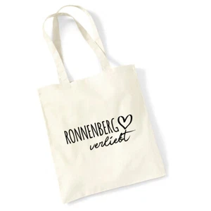 Jutebeutel Ronnenberg verliebt Tasche Baumwolle Geschenkidee Souvenir Präsent Wi - Picture 1 of 36