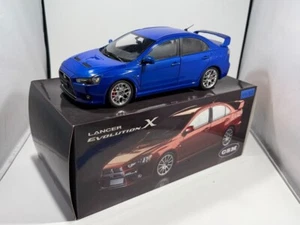 1/18 CSM 2007 Mitsubishi Lancer Evolution X LHD Sedan Blue Rare NIB US Seller - Picture 1 of 16