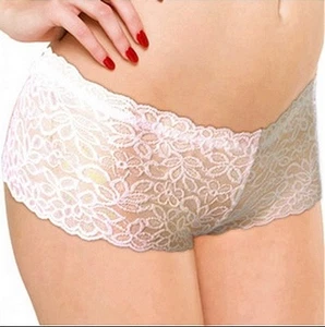Glitter Panty HIPSTER Hotpants LACE Red Black White - Picture 1 of 4