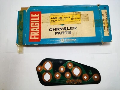 1963-1964 Chrysler Newport New Yorker Instrument Dash Circuit Board NOS 2427430 - Image 1 of 4