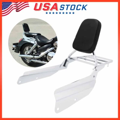 Backrest Sissy Bar + Luggage Rack For Honda VTX1300 VTX1300C R/S/T/N 2003-2009 - Image 1 of 4