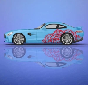 Tatau Decal; Universal Fit Car Decal For Both Sides; Sporty Pattern Car Decal - Picture 1 of 1