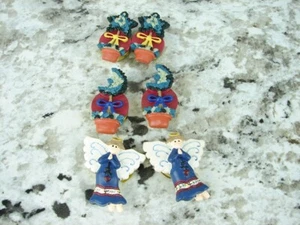 Lot of 6 Button Covers. Angels and Topiary - Picture 1 of 6