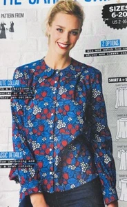 The Sarah Shirt A Simply Sewing Magazine Pattern Sizes US 2 - 16 UNCUT 2 Options - Picture 1 of 4