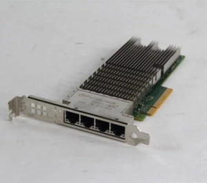 Dell K5V44 Intel X710 10GB 4 Port Full Profile RJ45 Network Adapter Card X710-T4 - Photo 1/5