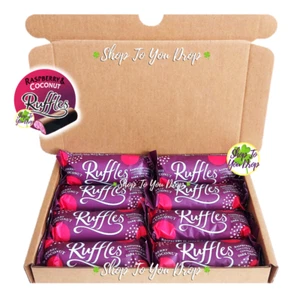 8 JAMESONS RASPBERRY RUFFLES BARS 26g Personalised Gift Box Stocking Filler🎁🥥 - Picture 1 of 12