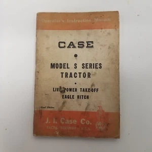 Vintage Case Model S Series Tractors Operator's Manual First Edition Form 5651  - Picture 1 of 6