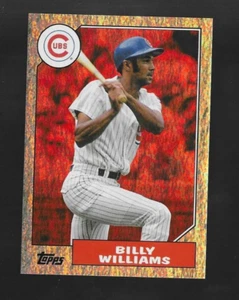 BILLY WILLIAMS 2022 TOPPS ARCHIVES #266 ORANGE HOT FOIL SSP /15 CHICAGO CUBS HOF - Picture 1 of 2