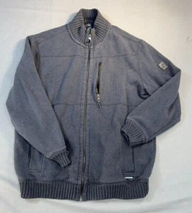 Calvin Klein Jacket Coat Soft Shell Mens XL Full Zip Soft Coat Black w/Pockets - Picture 1 of 19