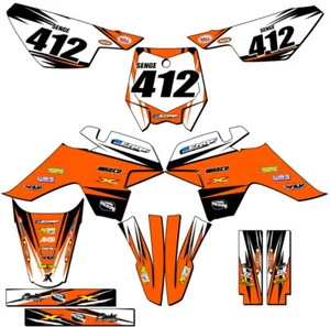 Kit de Gráficos SR 125 AUTO VELOCITY Orange Senge Compatible con SSR - Imagen 1 de 10
