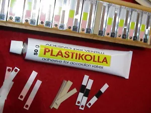 Ventilkleber für alle Akkordeon Ventile, adhesive for all accordion valves, - Bild 1 von 2