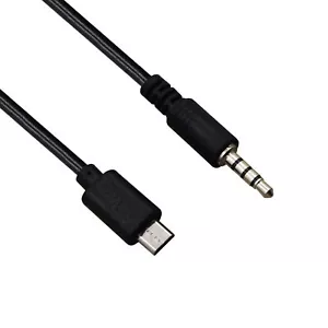 Micro USB Male to 3.5mm Car AUX Audio Output Converter Cable Jack Cord - Picture 1 of 2