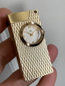 Vintage Bucherer Lighter With Hand-winding Watch Inside Swiss Made - Picture 1 of 12