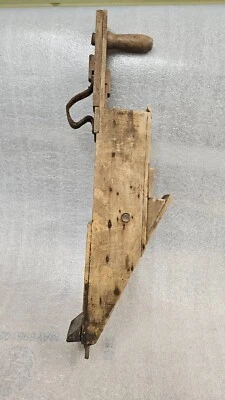 Antique Primitive 30"  Wooden Hand Corn Planter Farm Seed Planting Tool - Image 1 of 4