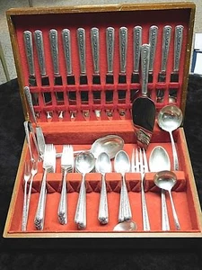 Rambler Rose by Towle Sterling Silver Flatware set service for 12 total 86 pcs - Picture 1 of 12