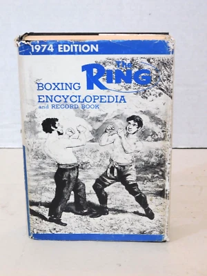 1974 The RING Boxing Encyclopedia & Record Book HC/DJ Foto 1 de 4