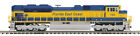 MTH 80-2021-1 Florida East Coast HO SD70M-2 Diesel Locomotive w/ PS 3.0 #102 LN