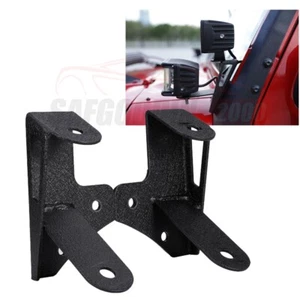 for Jeep Wrangler JK 2007-2017 Windshield A-pillar double light Mounts Brackets - Picture 1 of 11