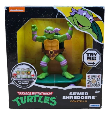 TMNT 5" Sewer Shredders Donatello Classic Edition - Shred & Battle with Bo Staff - Image 1 of 4