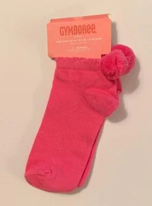 Gymboree Tennis Match Spring 2008 Girls Fuschia Pink Pom Pom Socks 3-4 Yrs NWT - Picture 1 of 1