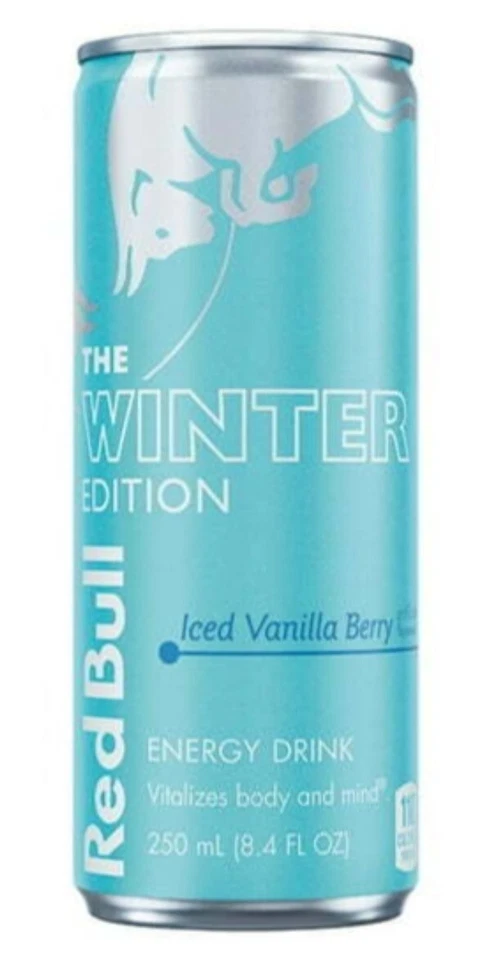 12 Cans Red Bull Energy Drink Winter Edition Iced Vanilla Berry 8.4 fl oz Each - Image 1 of 1
