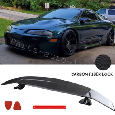 For Mitsubishi Eclipse Coupe Carbon Fiber 46'' Car Rear Trunk Spoiler Tail Wing Foto 1 de 4