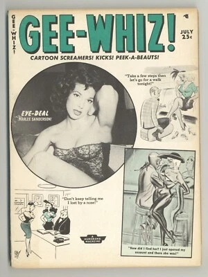 Gee-Whiz #11 Marlee Sanderson Sandra Lillo 1957 Pinup Magazine Humorama M32172 - Image 1 of 2
