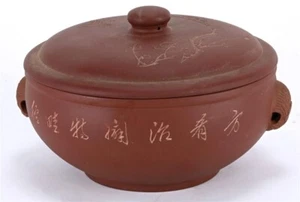 Vaporizador de arroz de terracota de cerámica japonesa Banko Ware - Imagen 1 de 4