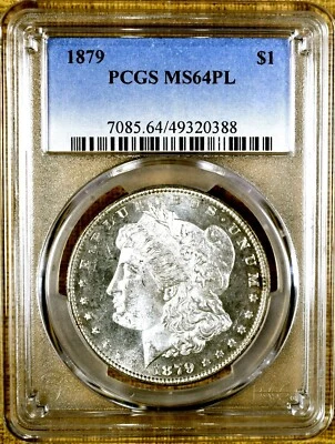 1879 PCGS MS64 PL Morgan Dollar - Image 1 of 2