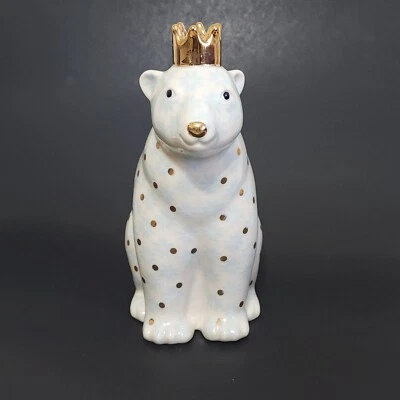 Jarrón Anthropologie OSO POLAR Winterland Animal Patrón Cerámico Navidad Foto 1 de 4