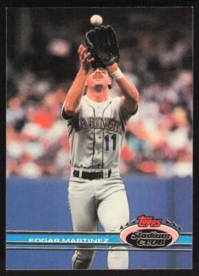 1991 Stadium Club Edgar Martinez #47 Seattle Mariners - Image 1 of 2
