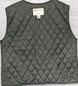 Orvis Quilted Mens Medium Size Vest Liner - Liner only. - Picture 1 of 13