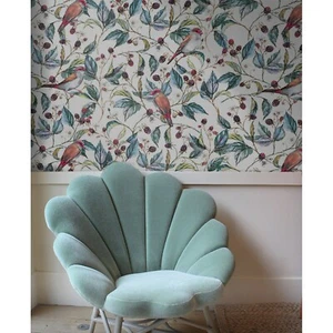 Removable wallpaper Vintage birds Watercolor birds Vintage Painted wall decal - Picture 1 of 9