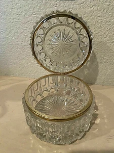 Vintage Baccarat style Crystal Jewlery Boxes/Caskets - Picture 1 of 3