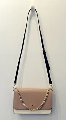全新无标签 Kate Spade Madison 中号翻盖可转换斜挎包 Tosted Hazelnut Multi — 第 1/4 张图片