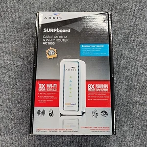 Cable módem ARRIS Surfboard SBG6700-AC AC1600 WiFi Ethernet Router DOCSIS 3.0 - Imagen 1 de 3