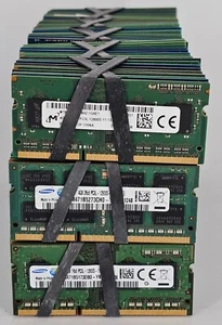 LOT OF 150 - 4GB DDR3 PC3 PC3L-12800S SODIMM Laptop Memory RAM - Mixed Brands - Picture 1 of 1