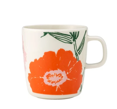Taza Marimekko Puutarhakutsut 400 ml Blanco Naranja Foto 1 de 4