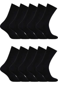 Socks Lab Black Men Suits Everyday Cotton Socks (UK sizes 5.5 - 11) 10 packs - Picture 1 of 3