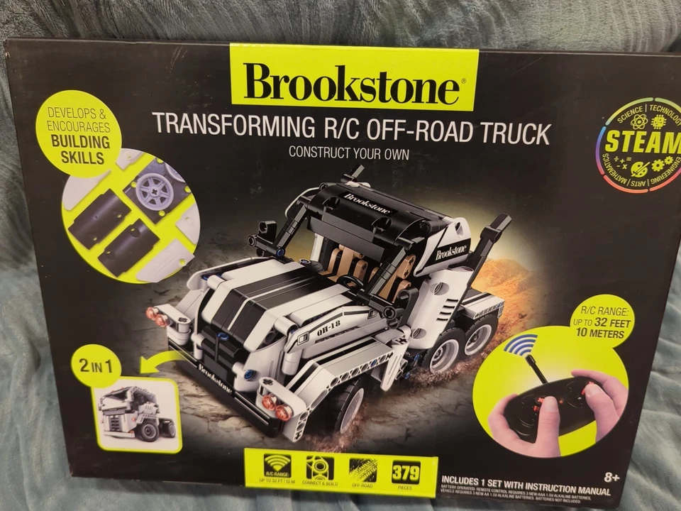 Brookstone RC Truck Kids= 2-in-1 Remote Control Off Road Truck NEW - Image 1 of 2