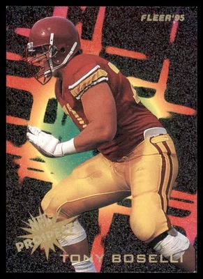 1995 Fleer Prospects # 1 Tony Boselli Jaguars - Image 1 of 2