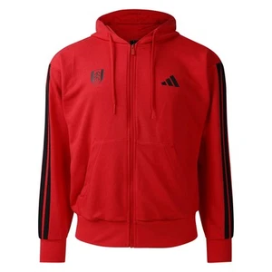 Fulham Football Club Mens 3-stripes Full Zip Hoody - Picture 1 of 1