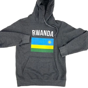Port & Company Distressed Retro RWANDA Hoodie Size S - Picture 1 of 7