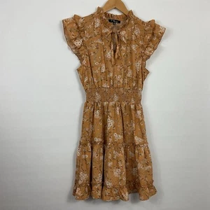 Salt & Sugar Floral Ruffle Dress Womens Size Medium - Picture 1 of 7